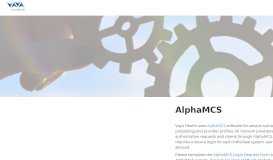 
							         AlphaMCS - Vaya Health								  
							    
