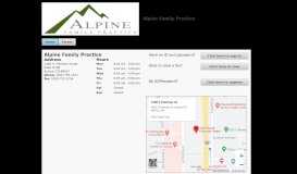 
							         Alpine Family Practice - Index								  
							    