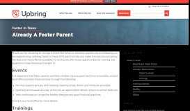 
							         Already a Foster Parent | Upbring								  
							    