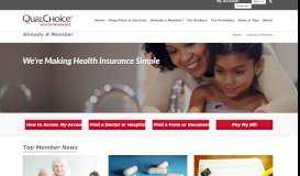 
							         Already A Member - QualChoice Health Insurance								  
							    