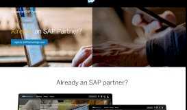 
							         Already a Partner - SAP								  
							    