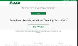 
							         Alsco - Linen Rentals, Employee Uniform & Workwear Services								  
							    