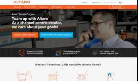 
							         Altaro Partner Program - Make your IT business even more successful								  
							    