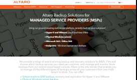 
							         Altaro Solutions for Managed Service Providers (MSPs)								  
							    