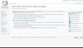 
							         Alternative media (U.S. political right) - Wikipedia								  
							    