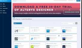 
							         Alteryx Analytics Gallery | Public Gallery								  
							    