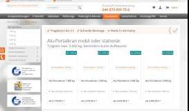 
							         Alu-Portalkrane - mobil & stationär, Made in Germany - TRANSPROTEC								  
							    