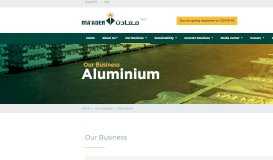 
							         Aluminium - Maaden | Saudi Arabian Mining Company								  
							    