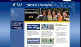 
							         Alumnae Email - Mills College Alumnae Community								  
							    