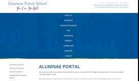 
							         Alumnae Portal - Garrison Forest School								  
							    