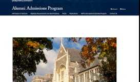 
							         Alumni Admissions Program | Georgetown University								  
							    