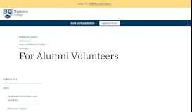 
							         Alumni Admissions Program | Middlebury								  
							    