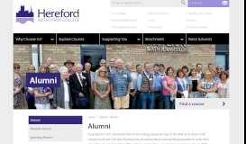 
							         Alumni > Alumni | Hereford Sixth form college								  
							    