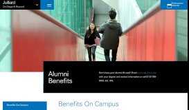 
							         Alumni Benefits at The Juilliard School								  
							    