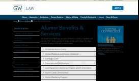 
							         Alumni Benefits & Services | GW Law | The George Washington ...								  
							    