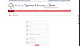 
							         Alumni - College of Physicians & Surgeons of Mumbai								  
							    