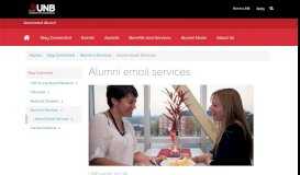 
							         Alumni Email Services | Alumni e-Services | Stay Connected - UNB								  
							    