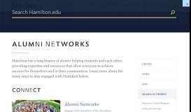 
							         Alumni Network - Alumni Network - Hamilton College								  
							    