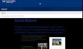 
							         Alumni Network - Queen Mary University of London								  
							    