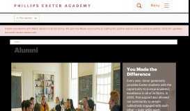 
							         Alumni | Phillips Exeter Academy								  
							    