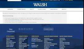 
							         Alumni Portal Access - Walsh College								  
							    