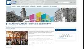 
							         Alumni-Portal - Alumni - Universität Würzburg								  
							    