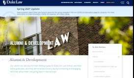 
							         Alumni Portal | Duke University School of Law								  
							    