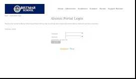 
							         Alumni Portal Login								  
							    