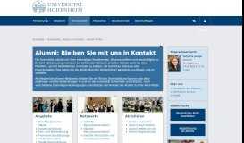 
							         Alumni-Portal: Universität Hohenheim								  
							    