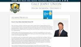 
							         Alumni Profiles – My Community – Galt Joint Union High School District								  
							    