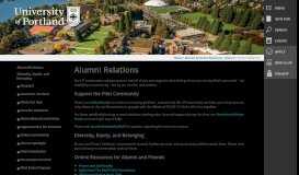 
							         Alumni Relations | University of Portland								  
							    