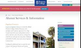 
							         Alumni Services & Information | Pomona College in Claremont ...								  
							    