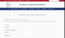 
							         Alumni - St. Mary's Elementary School - Lancaster, NY								  
							    