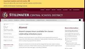 
							         Alumni | Stillwater Central Schools								  
							    