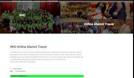 
							         Alumni Tracer, Sacred Heart College, Lucena City								  
							    