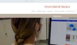 
							         Alumnos. Universidad de Navarra								  
							    