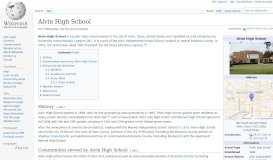 
							         Alvin High School - Wikipedia								  
							    