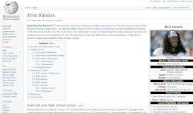 
							         Alvin Kamara - Wikipedia								  
							    