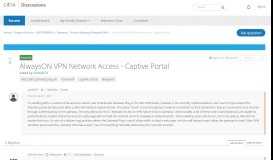 
							         AlwaysON VPN Network Access - Captive Portal - Access Gateway ...								  
							    