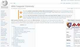 
							         AMA Computer University - Wikipedia								  
							    