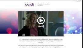 
							         AMA Physician Innovation Network | Welcome - American Medical ...								  
							    