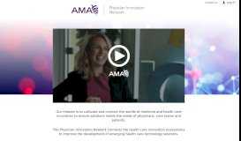 
							         AMA Physician Innovation Network | Welcome								  
							    