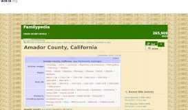 
							         Amador County, California | Familypedia | FANDOM powered by Wikia								  
							    