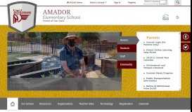 
							         Amador Elementary School / Homepage								  
							    