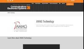 
							         AMAG Technology | Communications Electronics Systems								  
							    