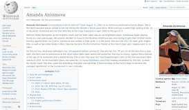 
							         Amanda Anisimova - Wikipedia								  
							    