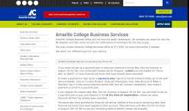 
							         Amarillo College Business Services - Amarillo College								  
							    