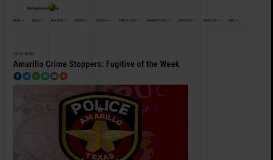 
							         Amarillo Crime Stoppers Fugitive of the Week 11/6/14								  
							    