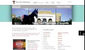 
							         Amarillo | Locations | Texas Tech Physicians								  
							    