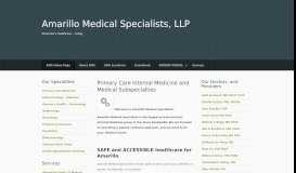 
							         Amarillo Medical Specialists, LLP								  
							    